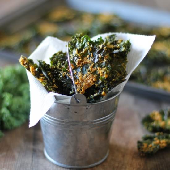 Nacho Cheese Kale Chips