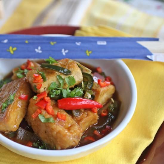 Indo-Chinese Chili Tofu