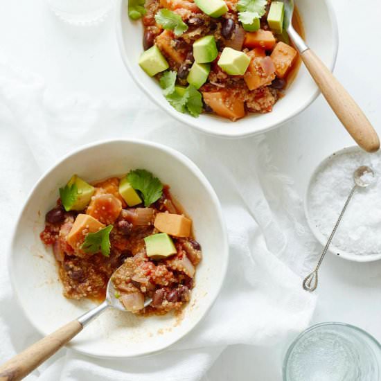Black Bean Sweet Potato Chili