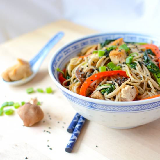 Shiitake Miso Soba Noodles