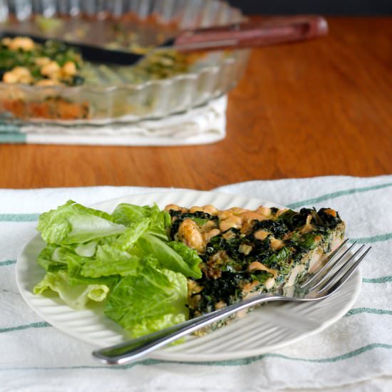 kale and white bean tortilla