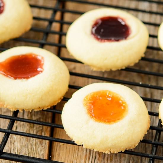 Jam Filled Butter Cookies
