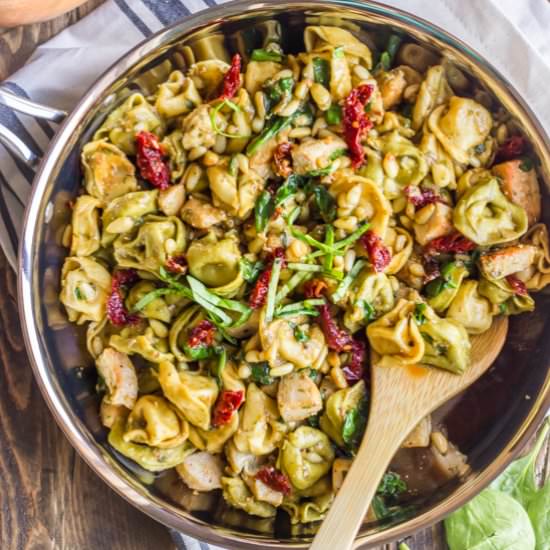 One Skillet Chicken Tortellini