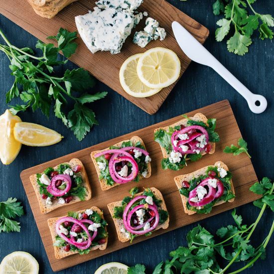 Brunch Rusks with Fresh Herb Salad