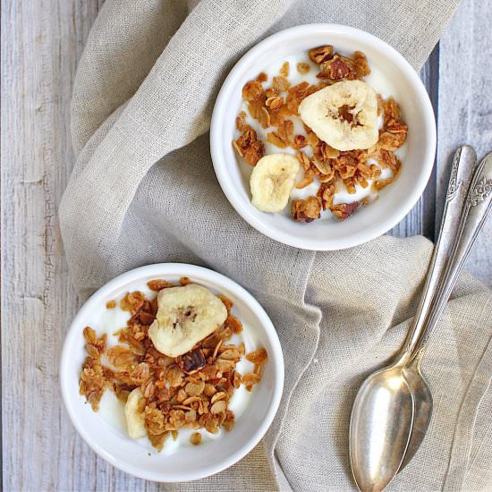 Honey Banana Coconut Granola