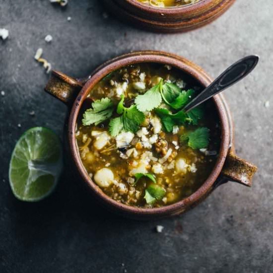 Mushroom Poblano Posole Verde