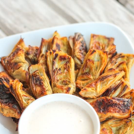 Crispy Artichoke Hearts with Aioli
