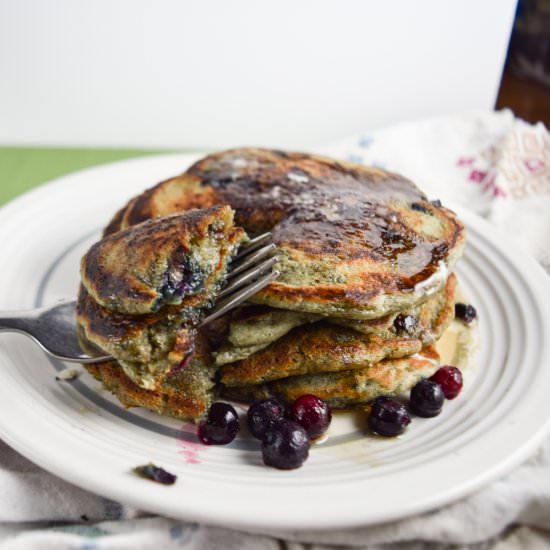 Blueberry Oat Pancakes