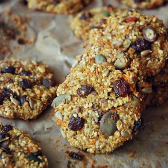 Carrot oat cookies