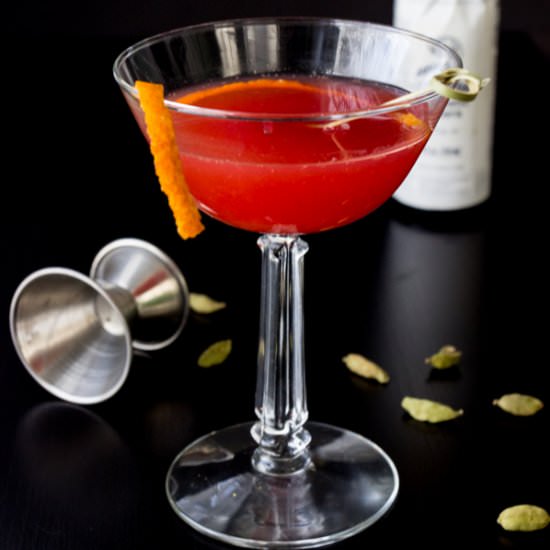 Bourbon and Blood Orange Cocktail