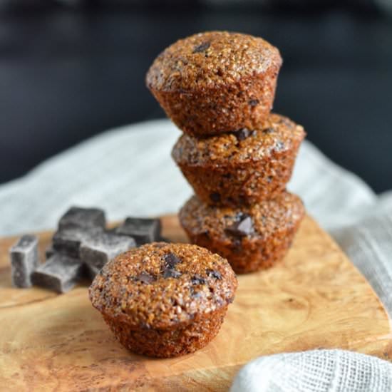 Mini Chocolate Chunk Bran Muffins