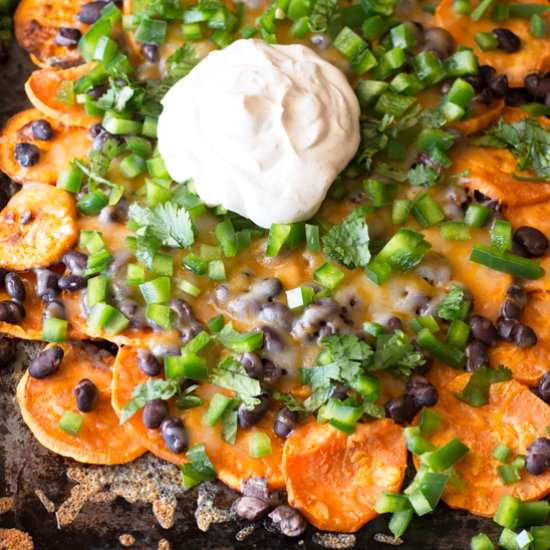 Loaded Sweet Potato Nachos