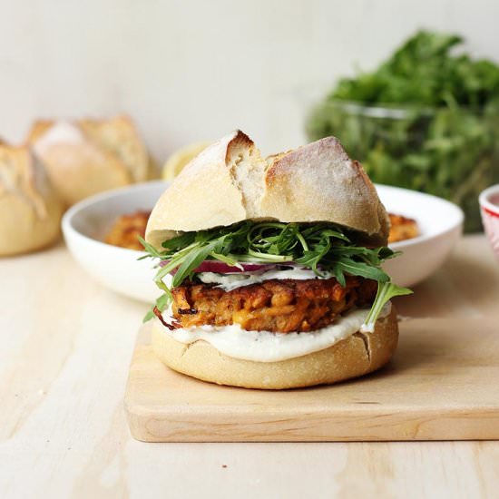 Sweet Potato Chickpea Burgers
