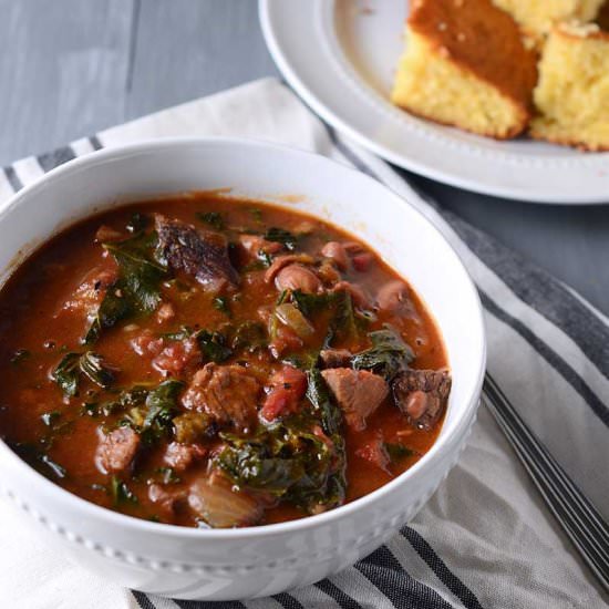 Prime Rib & Kale Chili