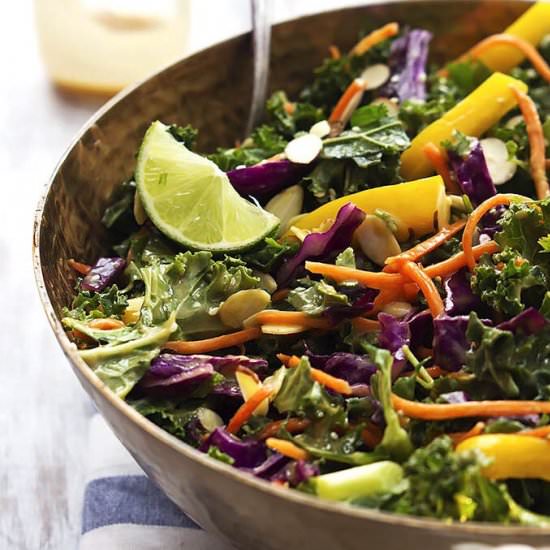 Asian Kale Salad w/Peanut Dressing