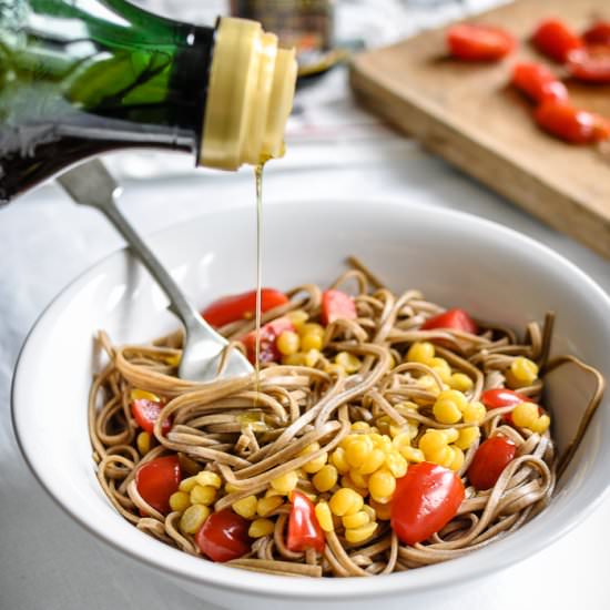 Soba and Yellow Split Peas Salad