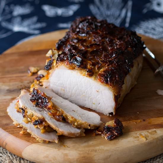 Baked Pork Loin + Citrus & Almond