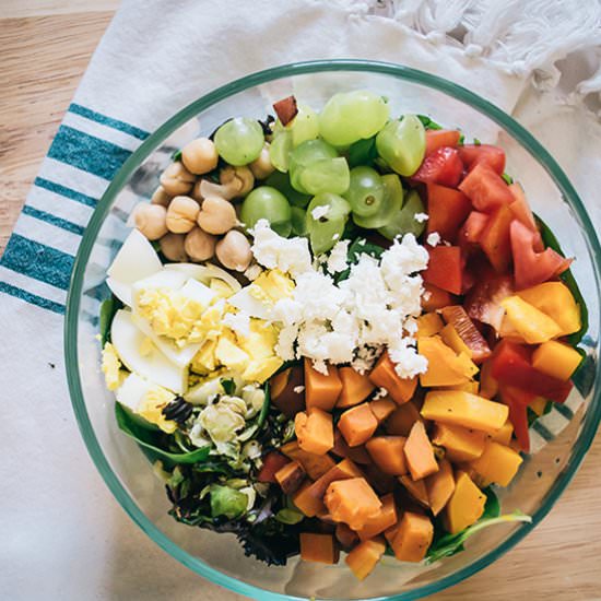 Rainbow Lunch Salad + Food Prep