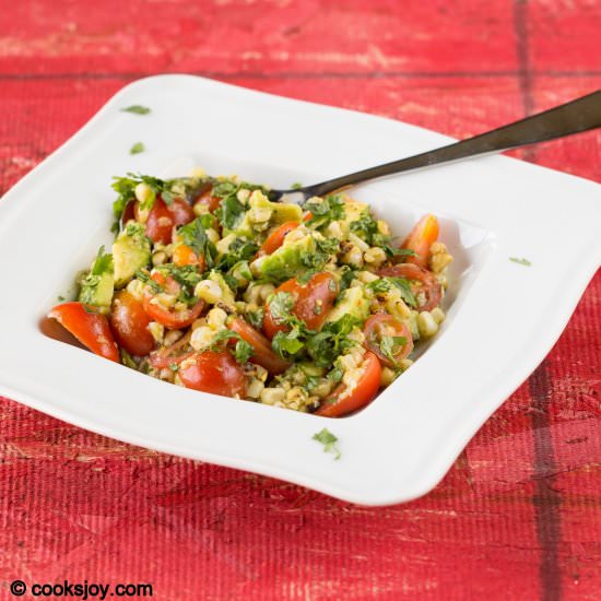 Corn Tomato and Avocado Salad