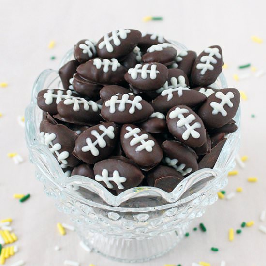 Dark Chocolate Football Almonds