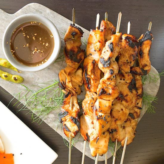 Teriyaki Chicken Skewers