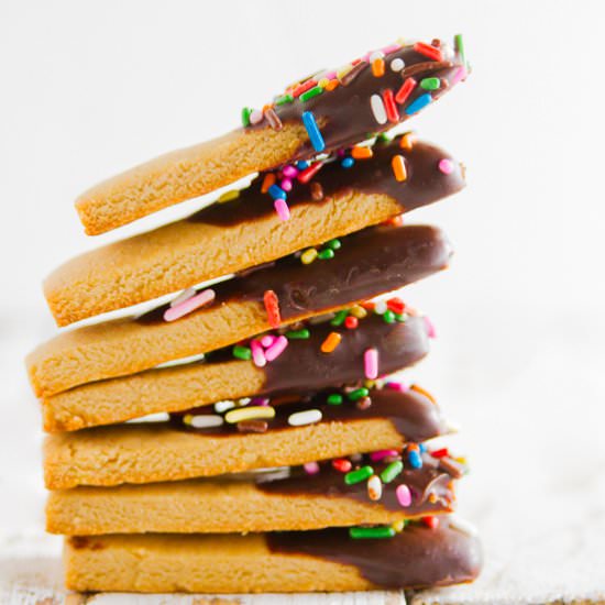 Cut-Out Cookies with Chocolate