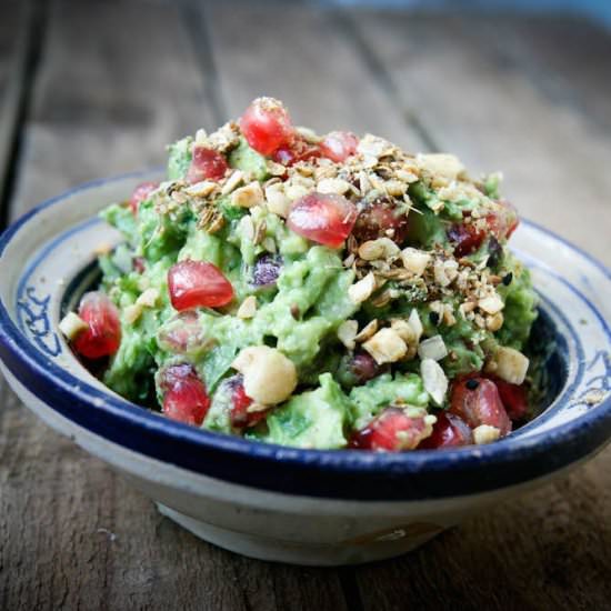 Winter Guacamole with Dukkah