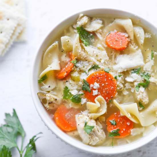Crockpot Chicken Noodle Soup