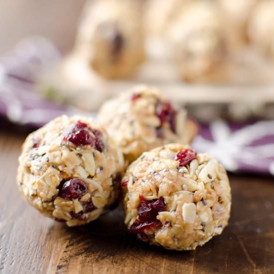 Cranberry Almond Energy Bites