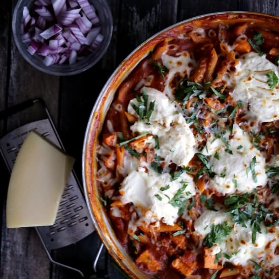 Barbecue Chicken Pizza Lasagna