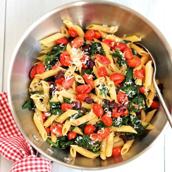Pasta – Cherry Tomatoes and Spinach