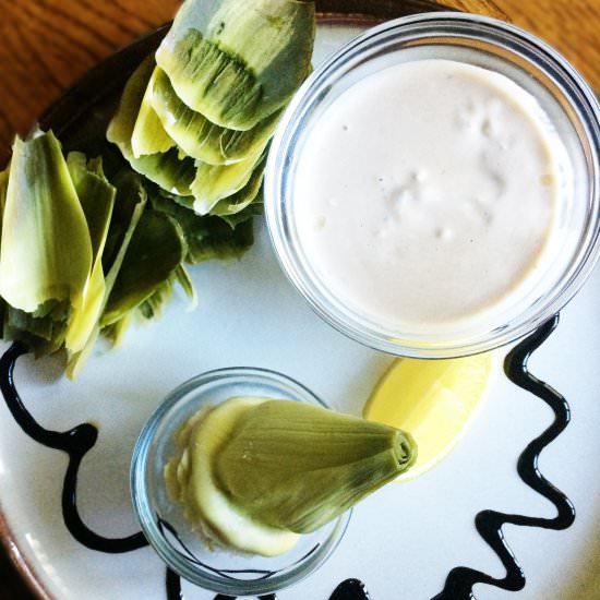 Artichoke and Hollandaise Dip