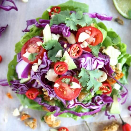 Healthy Asian Style Lettuce Wraps