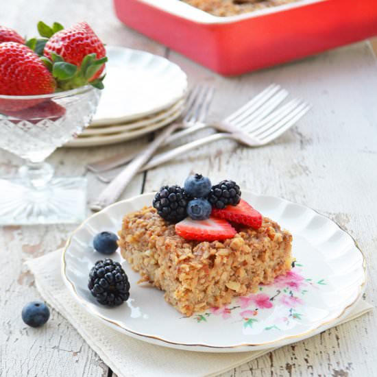 Vegan Baked Oatmeal