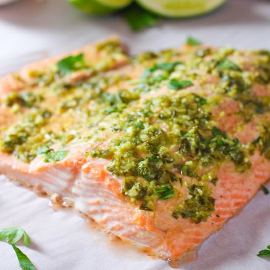 Lime and Garlic Salmon