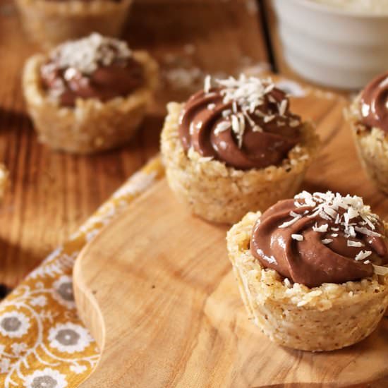 Healthy Coconut Cream Mini Pies