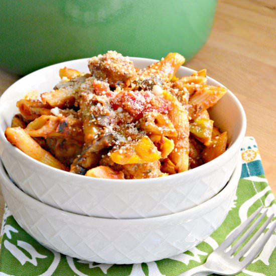 Sausage and Peppers Pasta