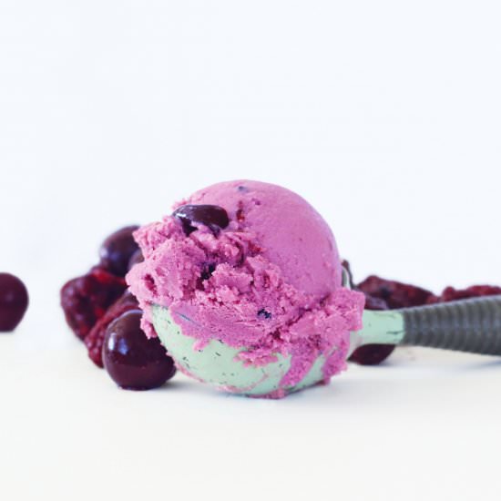 Vegan Coconut Black Cherry Ice