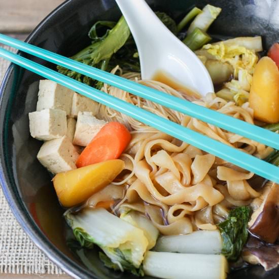 Vegan Sukiyaki, A Japanese Hot Pot