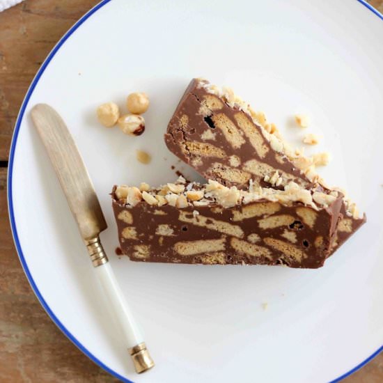 Chocolate Hazelnut Biscuit Cake