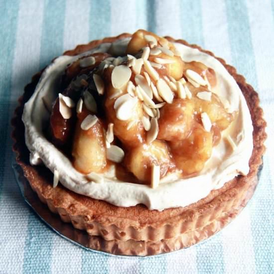 Caramelized Banana Almond Tart