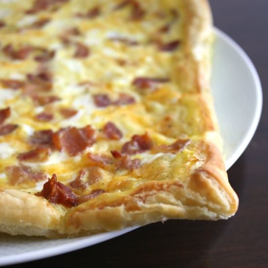 Puff Pastry Breakfast Pizza