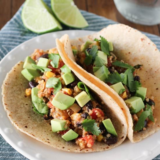 Quinoa & Black Bean Tacos