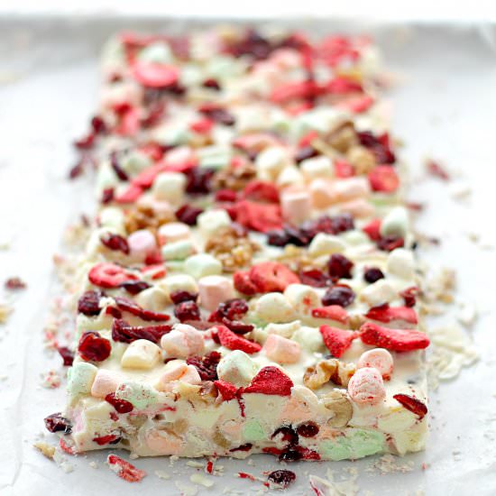 Rocky Road White Chocolate Bars