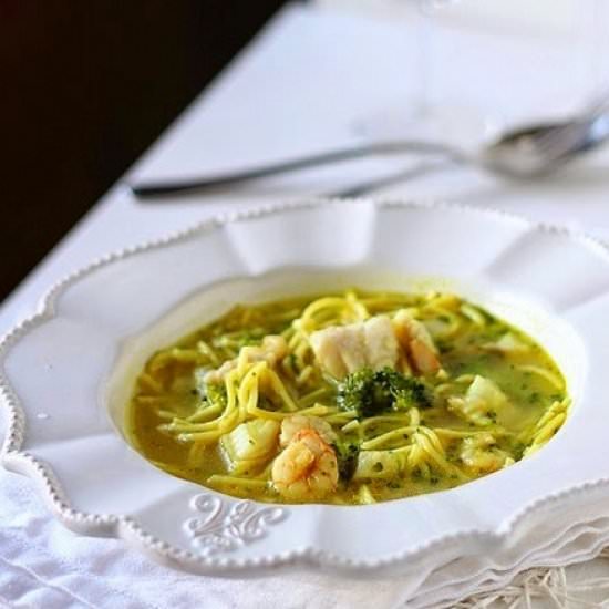 Pasta in Fish Broth