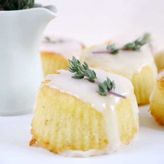 Lemon Muffins with Fresh Thyme