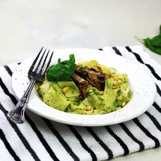 Broccoli & Stilton Pappardelle