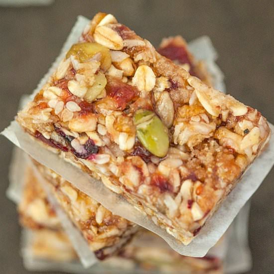 Chewy No Bake Granola Bars