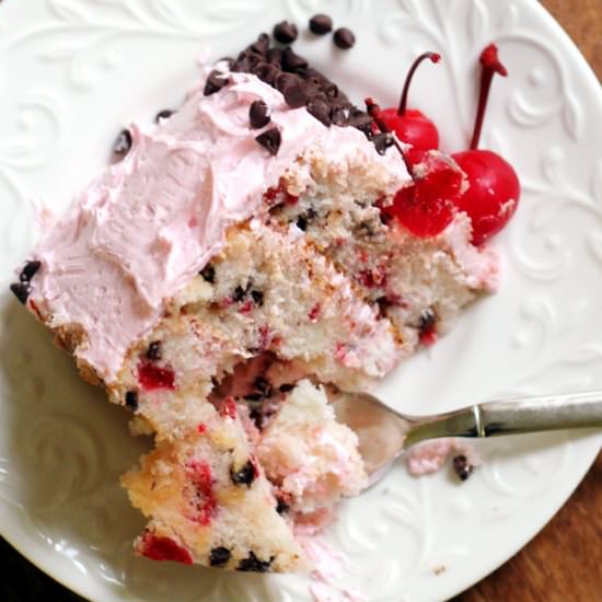 Cherry Chocolate Chip Cake