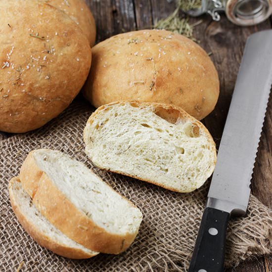 Mini Rosemary Olive Oil Breads